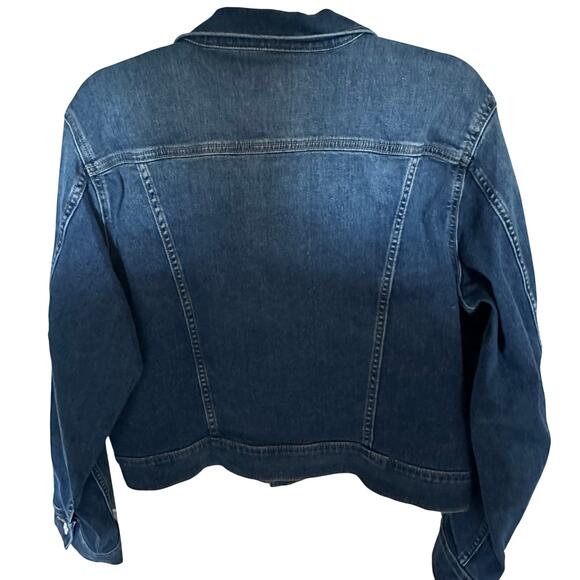 Calvin Klein Women's Jean Jacket w/ just the right amount of give  NWOT -Large - Picture 6 of 8